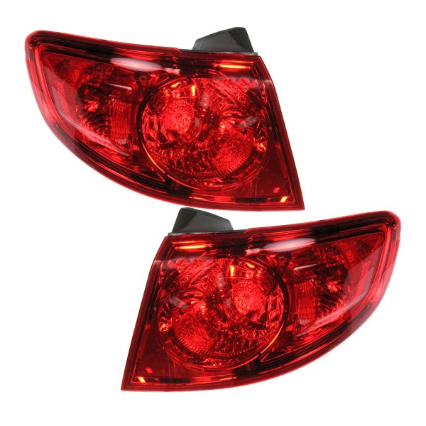 DIY Solutions® - Driver and Passenger Side Outer Replacement Tail Lights, Hyundai Santa Fe
