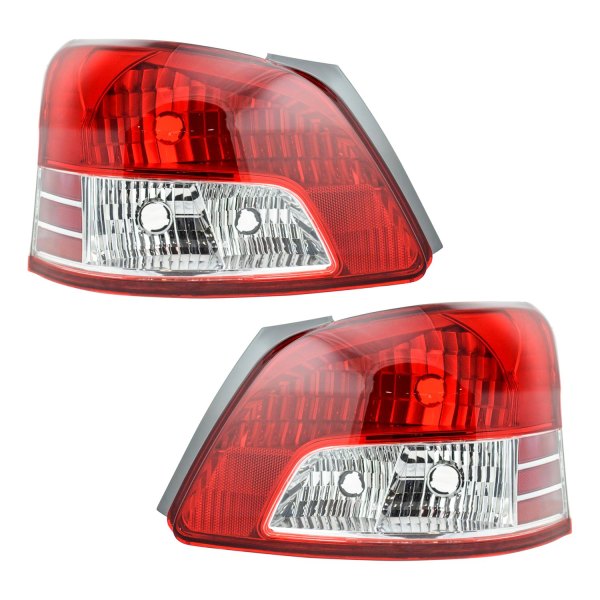 DIY Solutions® - Driver and Passenger Side Replacement Tail Lights, Toyota Yaris