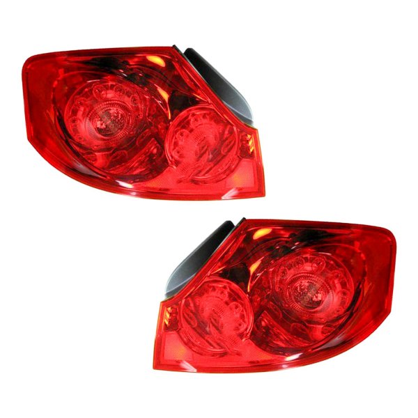 DIY Solutions® - Driver and Passenger Side Outer Replacement Tail Lights, Infiniti G35