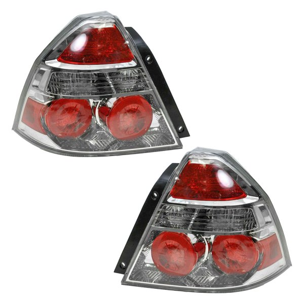 DIY Solutions® - Driver and Passenger Side Replacement Tail Lights, Chevy Aveo