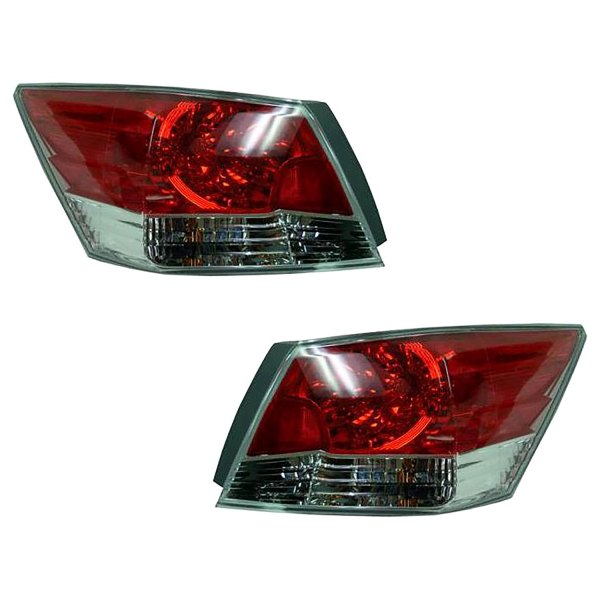 DIY Solutions® - Driver and Passenger Side Outer Replacement Tail Lights, Honda Accord