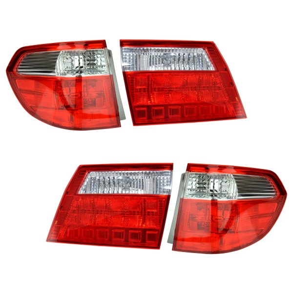 DIY Solutions® - Driver and Passenger Side Inner/Outer Replacement Tail Lights, Honda Odyssey