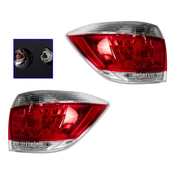 DIY Solutions® - Driver and Passenger Side Replacement Tail Lights, Toyota Highlander