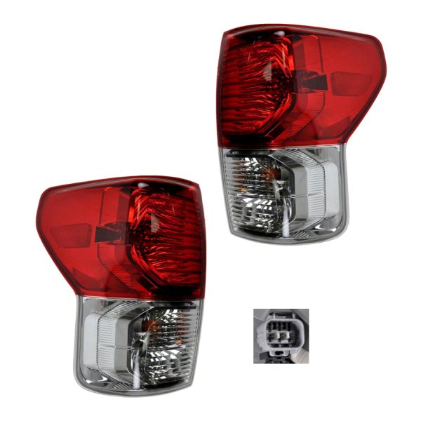 DIY Solutions® - Driver and Passenger Side Replacement Tail Lights, Toyota Tundra