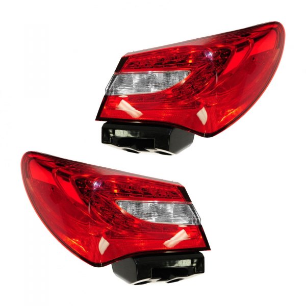 DIY Solutions® - Driver and Passenger Side Replacement Tail Lights, Chrysler 200