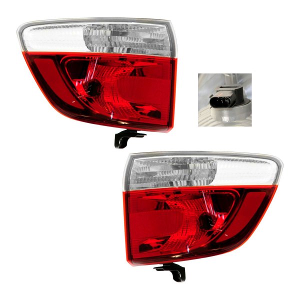 DIY Solutions® - Driver and Passenger Side Outer Replacement Tail Lights, Dodge Durango