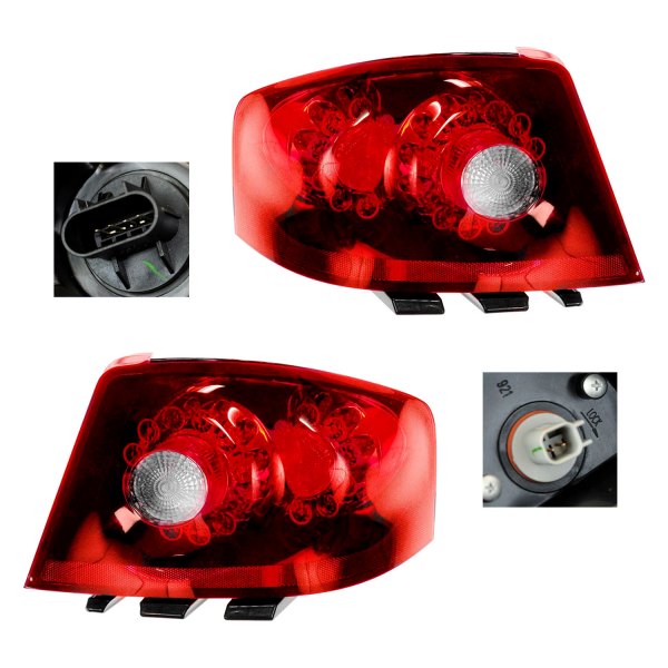 DIY Solutions® - Driver and Passenger Side Replacement Tail Lights, Dodge Avenger
