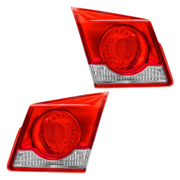 DIY Solutions® - Driver and Passenger Side Inner Replacement Tail Lights, Chevy Cruze