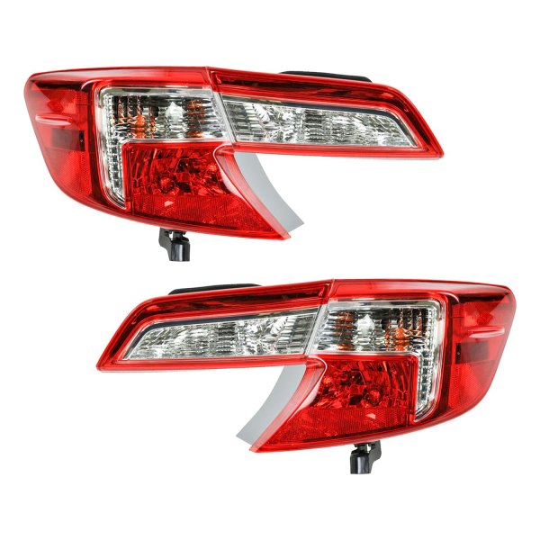 DIY Solutions® - Driver and Passenger Side Inner/Outer Replacement Tail Lights, Toyota Camry