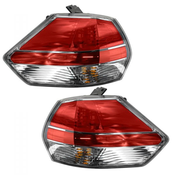 DIY Solutions® - Driver and Passenger Side Outer Replacement Tail Lights, Nissan Rogue