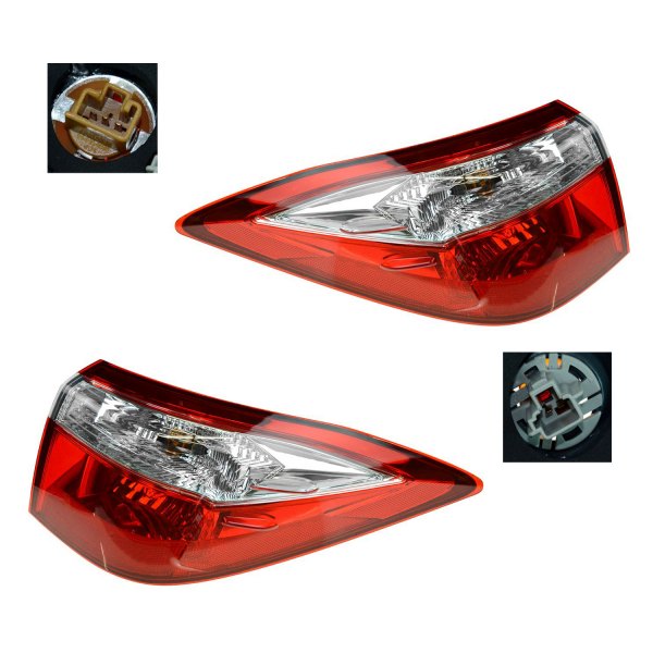 DIY Solutions® - Driver and Passenger Side Replacement Tail Lights, Toyota Corolla