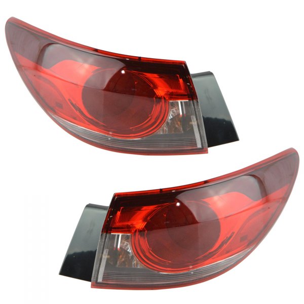 DIY Solutions® - Driver and Passenger Side Outer Replacement Tail Lights, Mazda 6