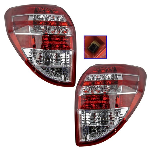 DIY Solutions® - Driver and Passenger Side Outer Replacement Tail Lights, Toyota RAV4