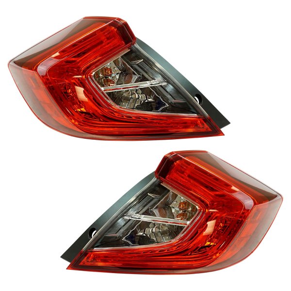 DIY Solutions® - Driver and Passenger Side Replacement Tail Lights, Honda Civic
