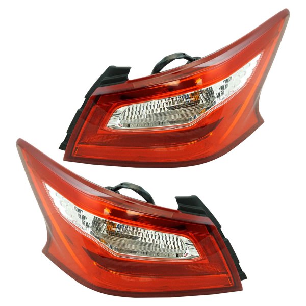 DIY Solutions® - Driver and Passenger Side Outer Replacement Tail Lights, Nissan Altima