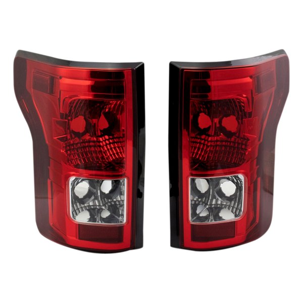 DIY Solutions® - Chrome/Red Euro Tail Lights, Ford F-150