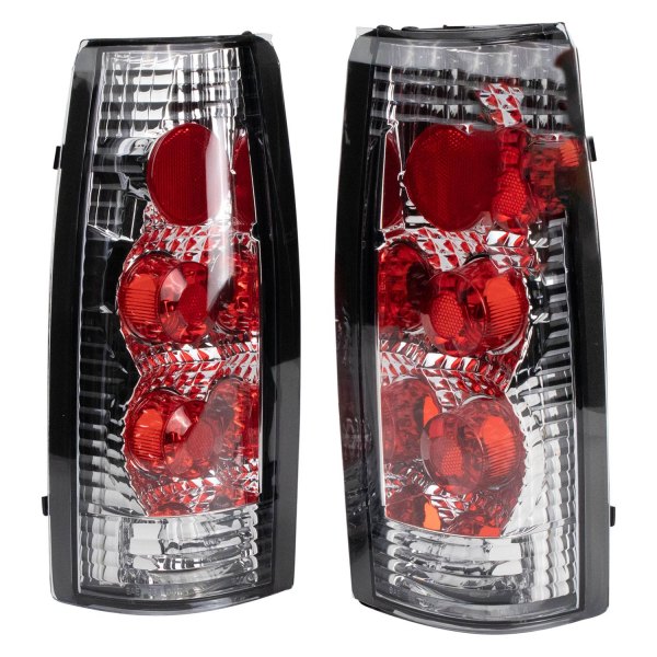DIY Solutions® - Chrome/Red Euro Tail Lights