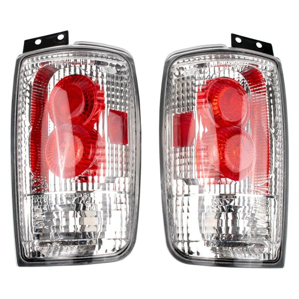 DIY Solutions® - Chrome/Red Euro Tail Lights, Ford Expedition
