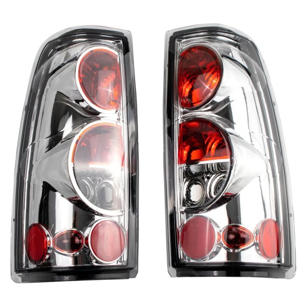 DIY Solutions® - Chrome/Red Euro Tail Lights