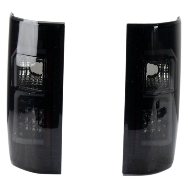 DIY Solutions® - Black/Smoke Fiber Optic LED Tail Lights, Ford F-150