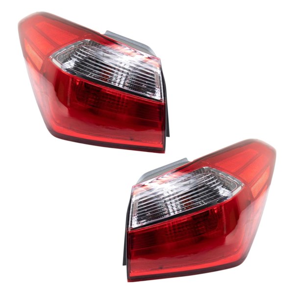 DIY Solutions® - Driver and Passenger Side Outer Replacement Tail Lights, Kia Forte
