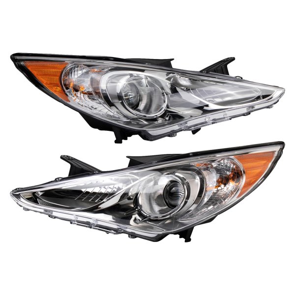 DIY Solutions® - Driver and Passenger Side Chrome Headlights
