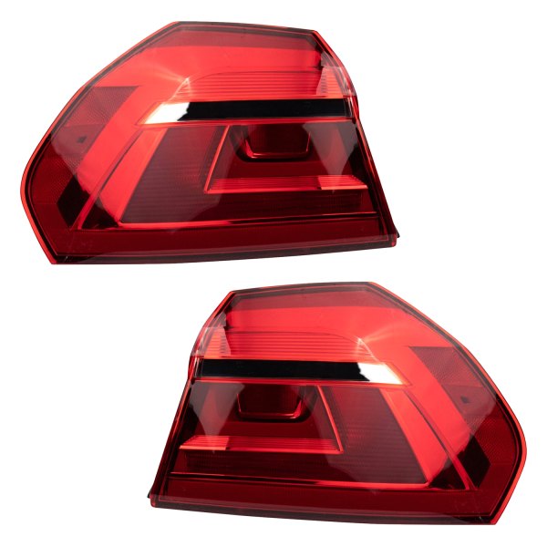 DIY Solutions® - Driver and Passenger Side Outer Replacement Tail Lights, Volkswagen Passat