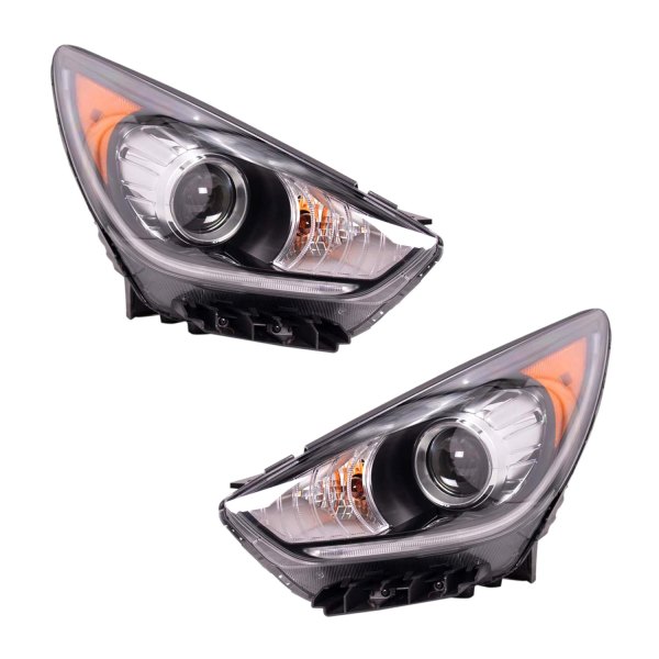 DIY Solutions® - Driver and Passenger Side Black Headlights