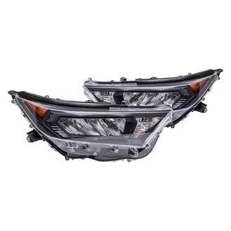 LED Headlights For 2022-2024 Toyota RAV4 - Driver & Passenger Pair, Chrome Housing