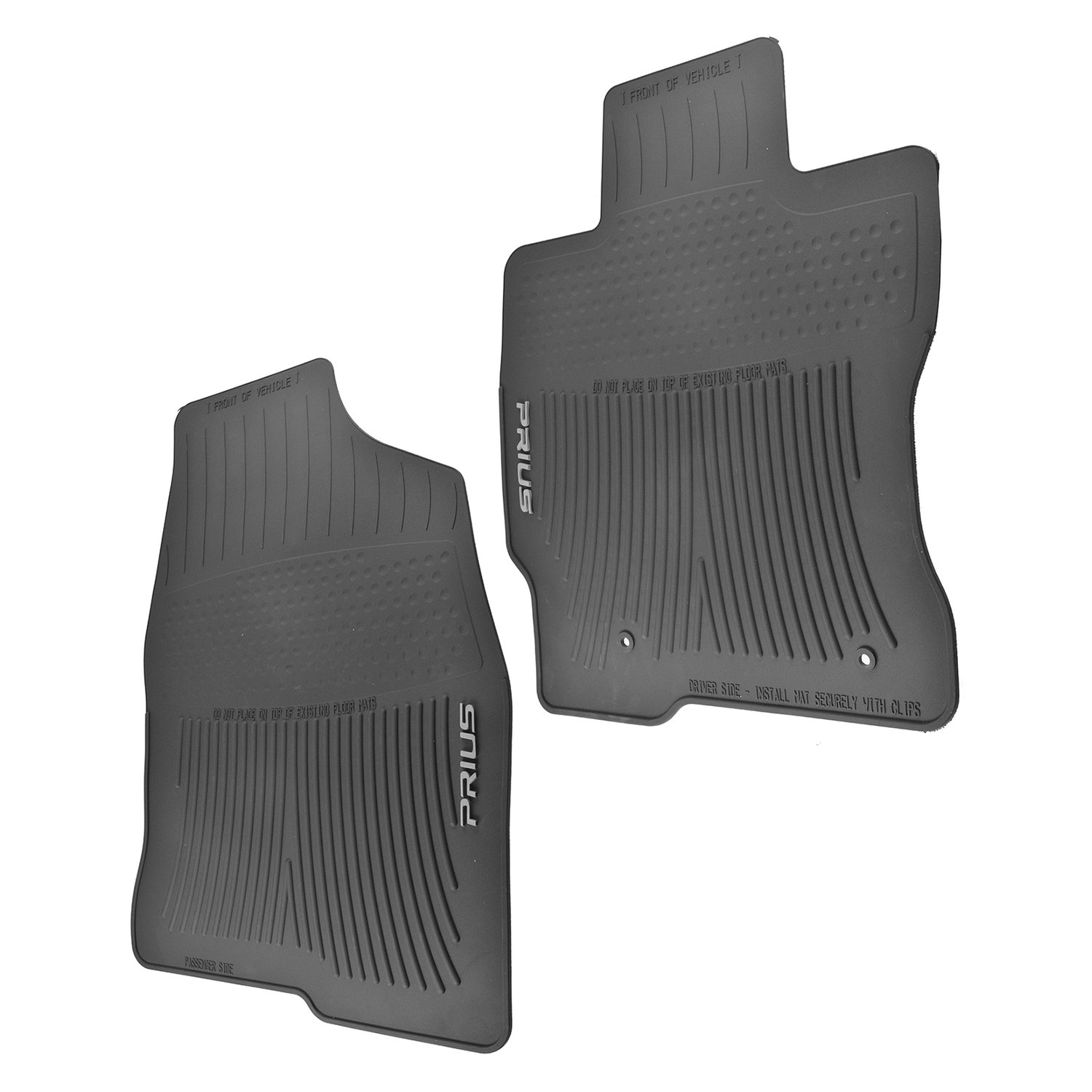 DIY Solutions® RES01240 1st Row Black Rubber Floor Mats