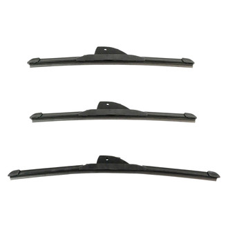 DIY Solutions® - Driver (13"), Passenger Side (13") and Rear (17") Black Wiper Blade Set