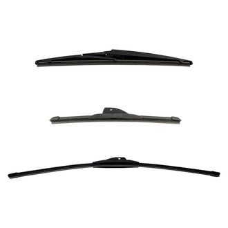 DIY Solutions® - Driver (24"), Passenger Side (13") and Rear (12") Black Wiper Blade Set