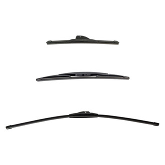 DIY Solutions® - Driver (28"), Passenger Side (13") and Rear (14") Black Wiper Blade Set