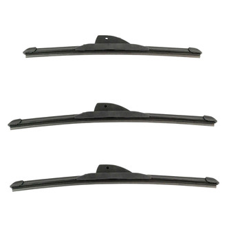 DIY Solutions® - Driver (15"), Passenger Side (15") and Rear (13") Black Wiper Blade Set