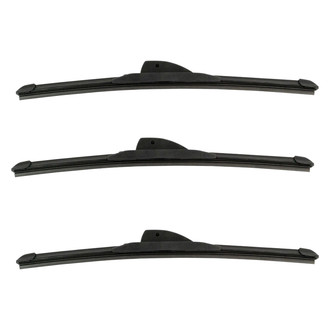 DIY Solutions® - Driver (15"), Passenger Side (15") and Rear (15") Black Wiper Blade Set