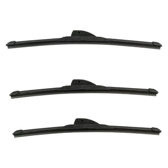 DIY Solutions® - Driver (15"), Passenger Side (15") and Rear (16") Black Wiper Blade Set