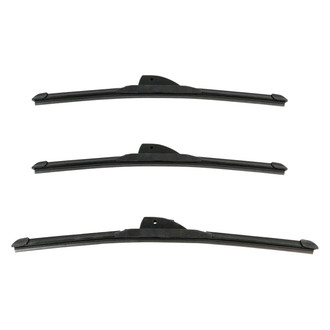 DIY Solutions® - Driver (16"), Passenger Side (16") and Rear (17") Black Wiper Blade Set