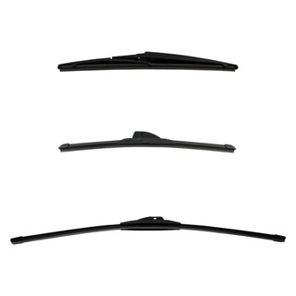 DIY Solutions® - Driver (24"), Passenger Side (16") and Rear (12") Black Wiper Blade Set