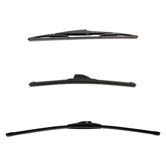 DIY Solutions® - Driver (24"), Passenger Side (16") and Rear (14") Black Wiper Blade Set