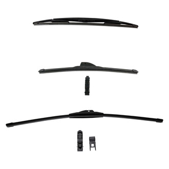 DIY Solutions® - Driver (24"), Passenger Side (16") and Rear (16") Black Wiper Blade Set