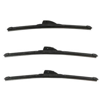 DIY Solutions® - Driver (17"), Passenger Side (17") and Rear (15") Black Wiper Blade Set