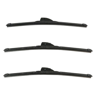 DIY Solutions® - Driver (17"), Passenger Side (17") and Rear (16") Black Wiper Blade Set
