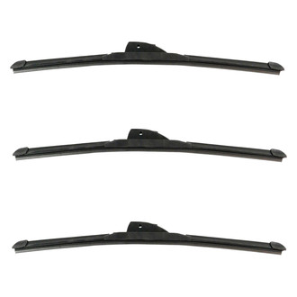 DIY Solutions® - Driver (17"), Passenger Side (17") and Rear (17") Black Wiper Blade Set