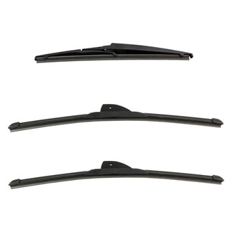 DIY Solutions® - Driver (18"), Passenger Side (18") and Rear (11") Black Wiper Blade Set