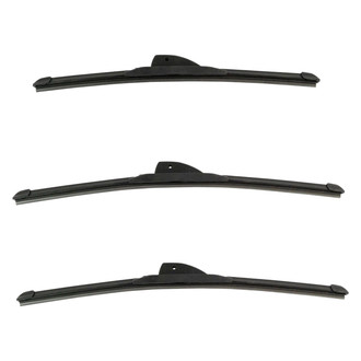 DIY Solutions® - Driver (18"), Passenger Side (18") and Rear (15") Black Wiper Blade Set