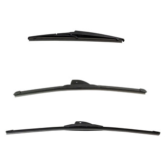 DIY Solutions® - Driver (21"), Passenger Side (18") and Rear (11") Black Wiper Blade Set
