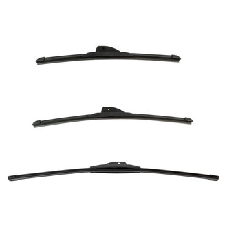 DIY Solutions® - Driver (22"), Passenger Side (18") and Rear (15") Black Wiper Blade Set