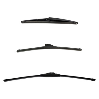 DIY Solutions® - Driver (24"), Passenger Side (18") and Rear (11") Black Wiper Blade Set