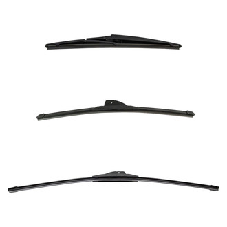 DIY Solutions® - Driver (24"), Passenger Side (18") and Rear (12") Black Wiper Blade Set