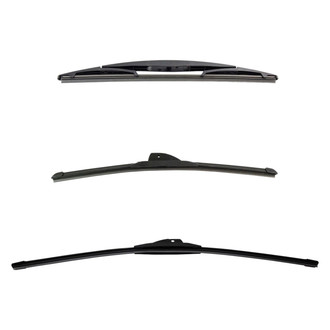 DIY Solutions® - Driver (24"), Passenger Side (18") and Rear (12") Black Wiper Blade Set